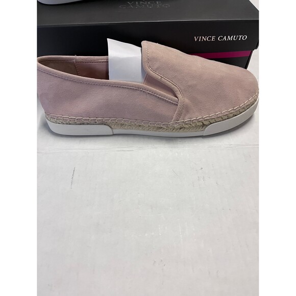 Vince Camuto Tambie Seashell Pink Kidsuede Espadrille Shoes Size 10 - Picture 5 of 6
